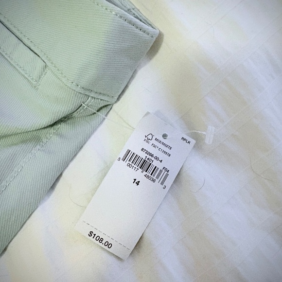 Gap wide legs pants - Mint green size 14 - Picture 3 of 4